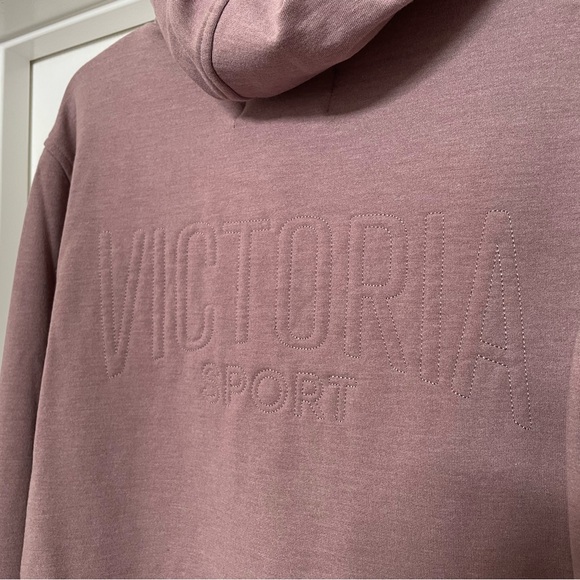 Victoria’s Secret Victoria Sport long sleeve full zip hoodie size large- mauve - Picture 6 of 10
